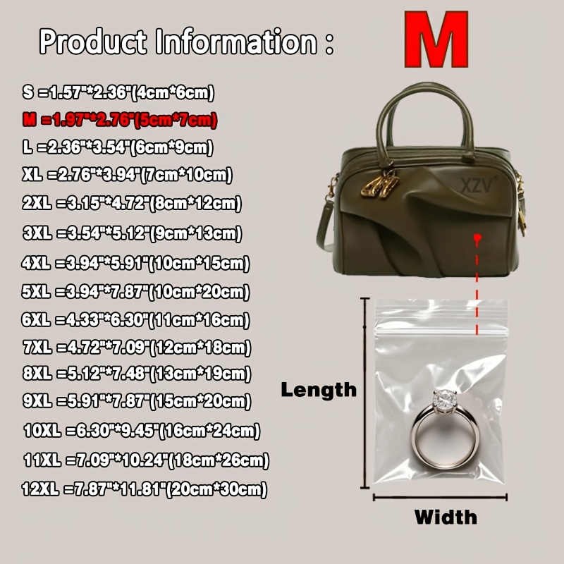TEMU Set Of 100 Multi-functional Pe Sealable Bags: Leak-proof, Moisture-proof, And Oxidation-resistant. Transparent Storage Bags ; Are