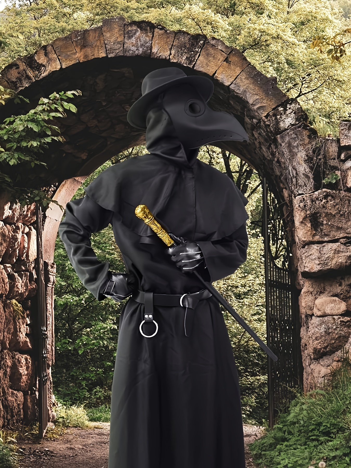 Halloween Costume Compatible Plague Doctor Mask