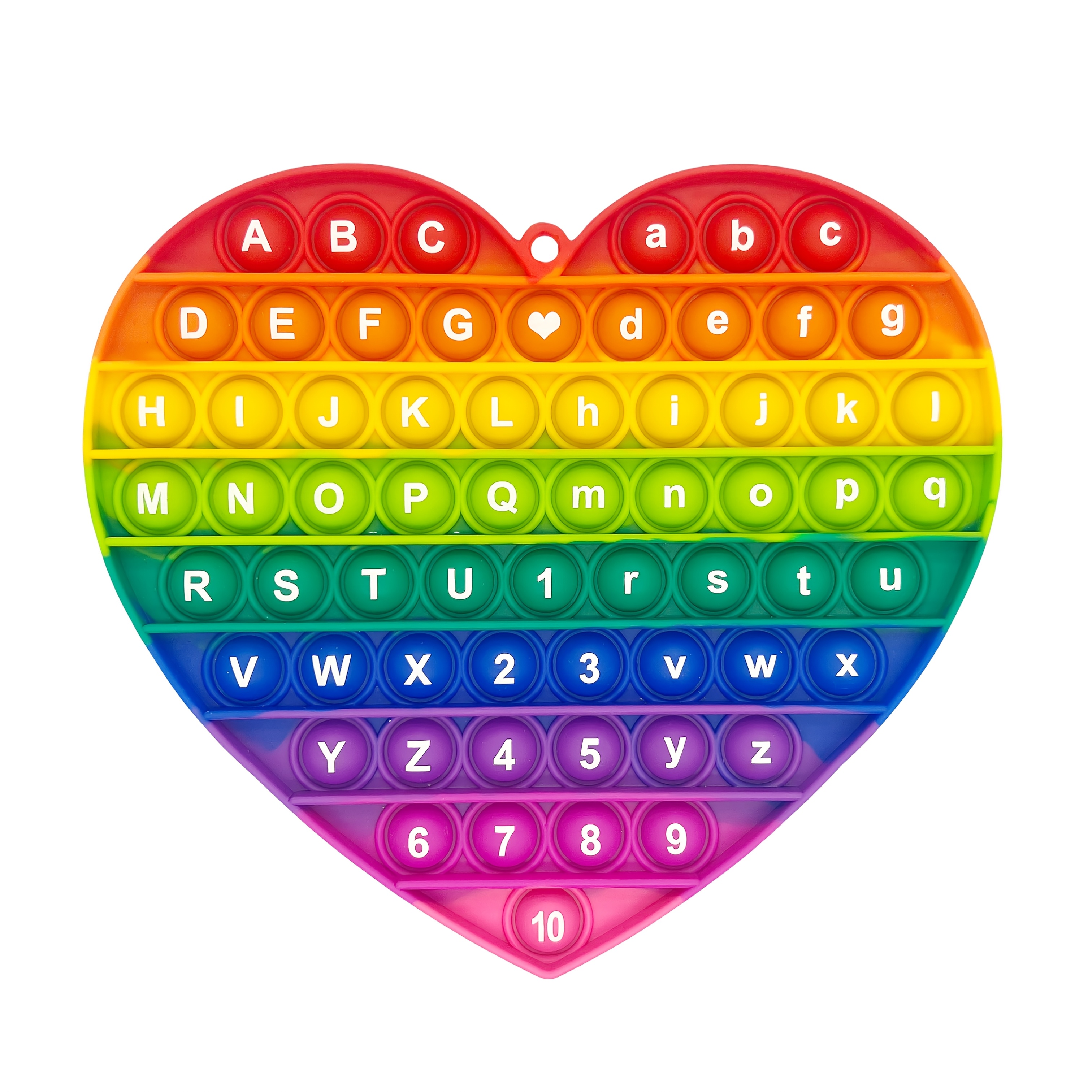 Alphabet Numbers Learning Board Game with Silicone Heart-Shaped Design