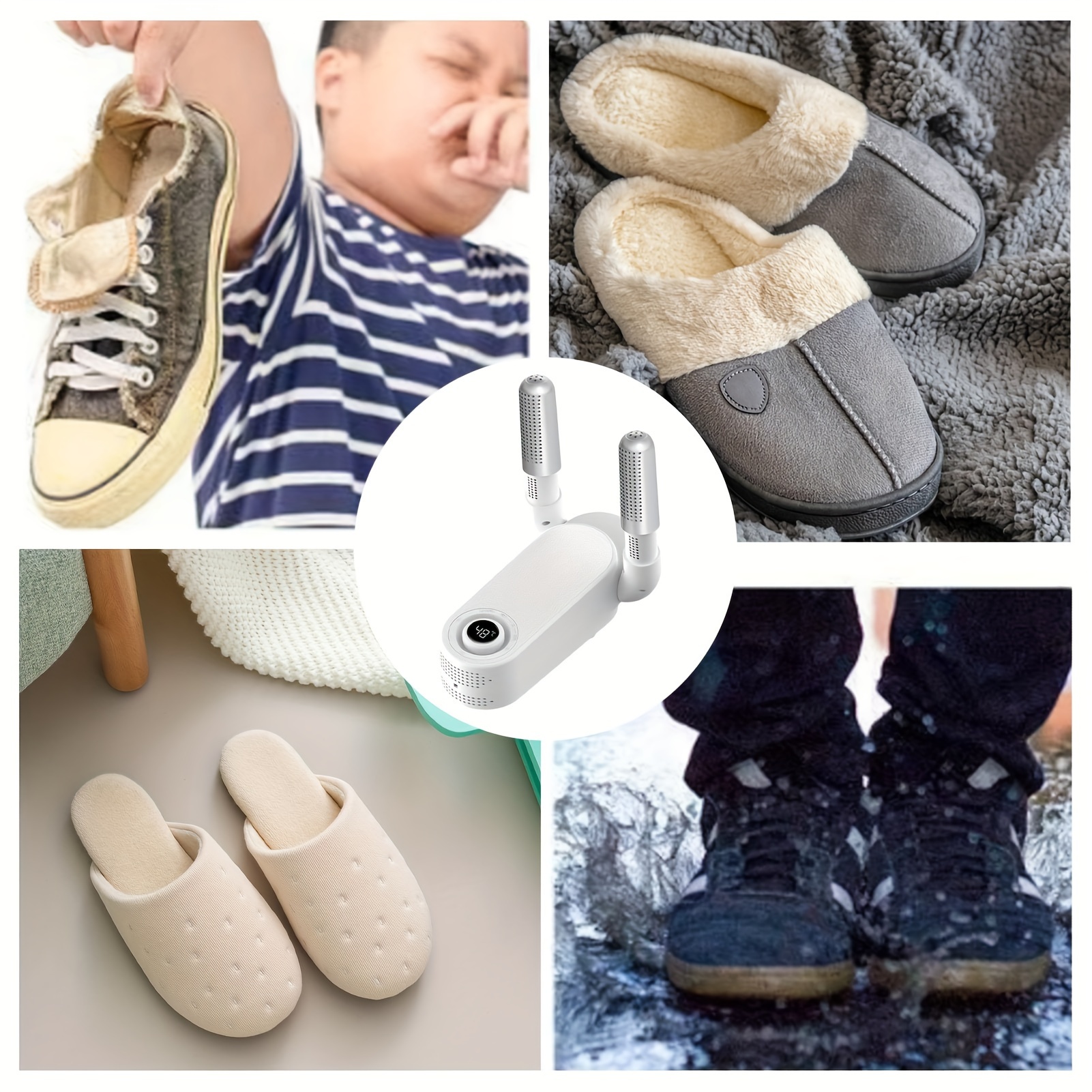 1pc intelligent timing shoe dryer portable electric shoe dryer space saving foldable shoe warmer details 7