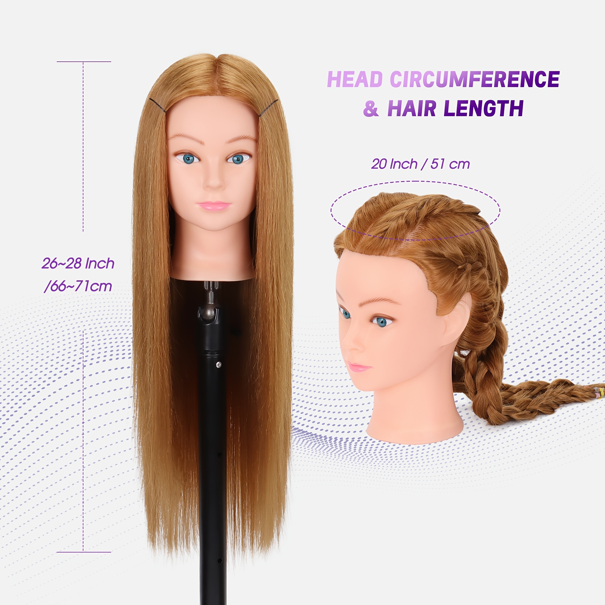 Hairdresser Practice Training popular Head doll