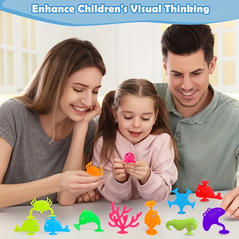 Dino & Marine Animal Suction Cup Toys
