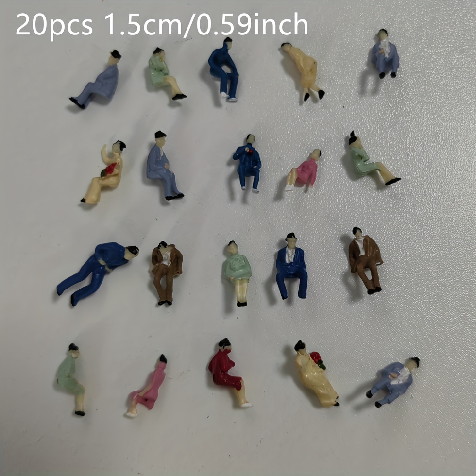 100pcs Figurines De Train Miniature Non Peintes à L'échelle O (1 à 50