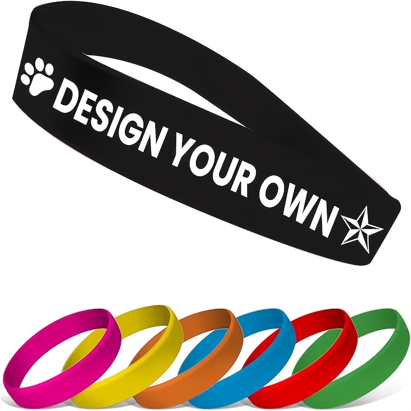 79pcs Customizable Silicone Bracelets with Heart Design