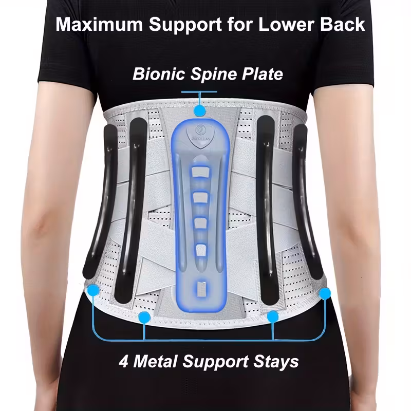 back support belt adjustable breathable lumbar support belt for heavy lifting lower back brace for men and women Product details 1