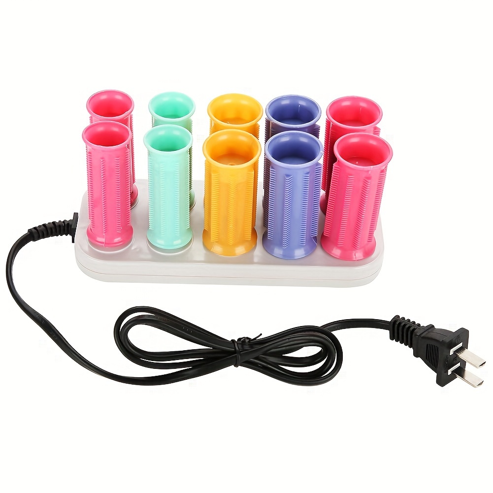 

10 Pcs Heated Roller, Electric Roll Hair Tube, Hair Styling Tool, Professional Electric Heated Roller Curling Roll Hair Tube Hair Styling Tool, Create Different Style Large Wave Hair