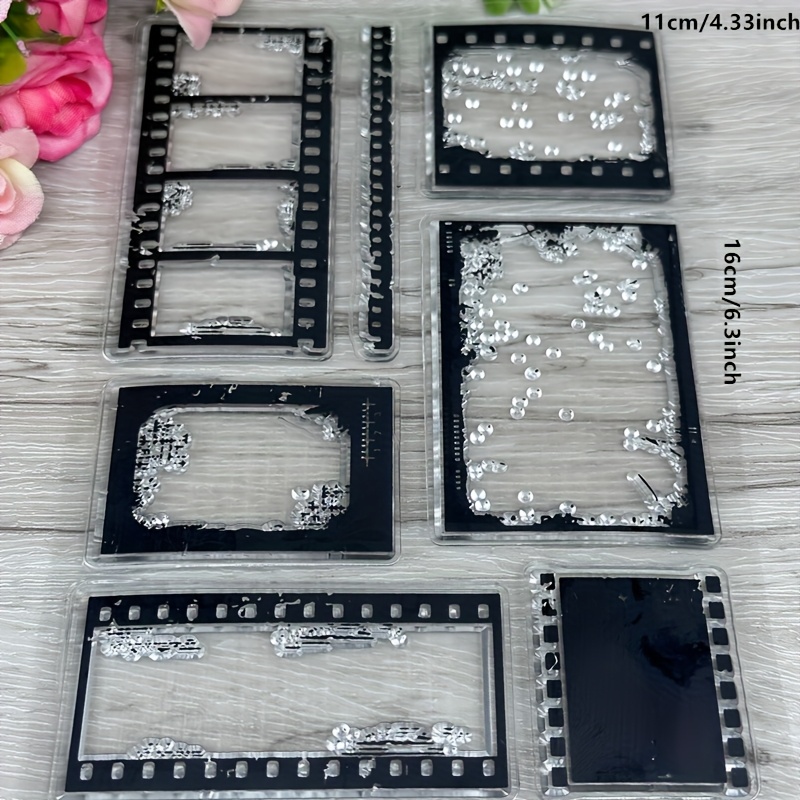 Image of Vintage-style Transparent Stamps For Scrapbooking, Perfect For Decorating Cards, Photos, And Gifts, Measuring 4.33 By 6.3 Inches