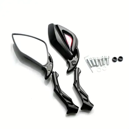 2Pcs 8/10mm Motorcycle Rearview Side Mirrors For Honda Chopper Bobber Kawasaki 2Pcs 8/10mm Motorcycle Rearview Side Mirrors For Honda Chopper Bobber Kawasaki