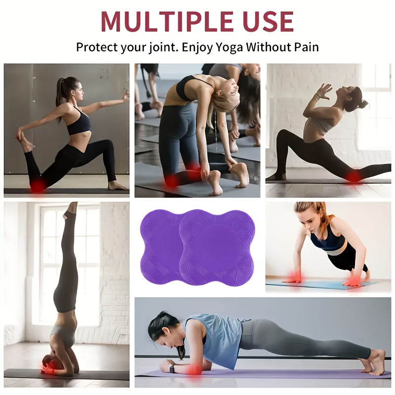 2 Thickened Yoga Kneeling Pads for Knees, Elbows, Wrists, Hands, and Head for Foam Yoga and Pilates Practice