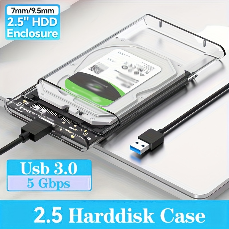 sata ssd external hard drive enclosure usb Temu