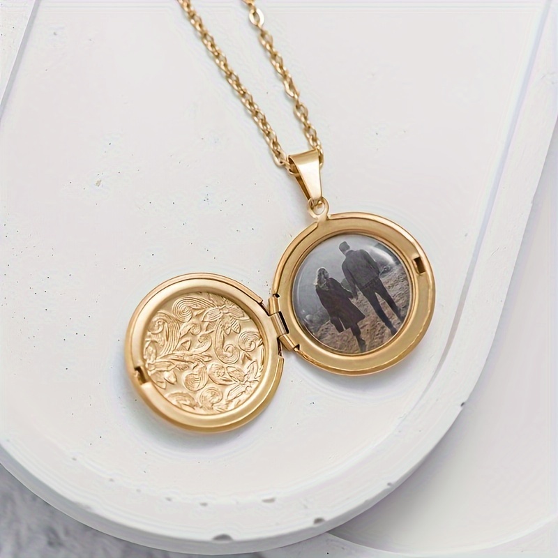 

Custom Photo Locket Necklace - Stainless Steel, Classic & For Casual Attire Or Gifting