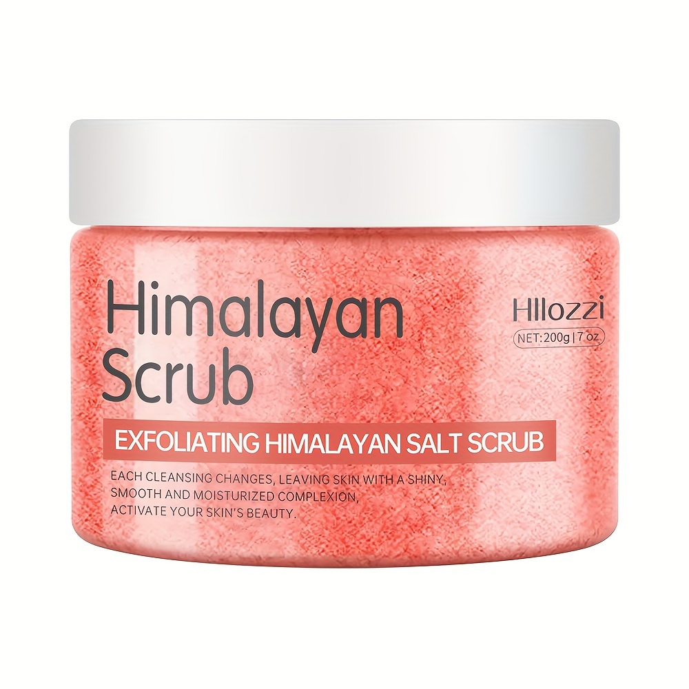 Image of 200g/7oz Hiramaya Salt Body Scrub, Deep Cleansing, Hydrating And Moisturizing, Contains For Physical Exfoliation, Makes The Skin Lighter, , Or More , Suitable For Types, Contains Plant-based Squalane.