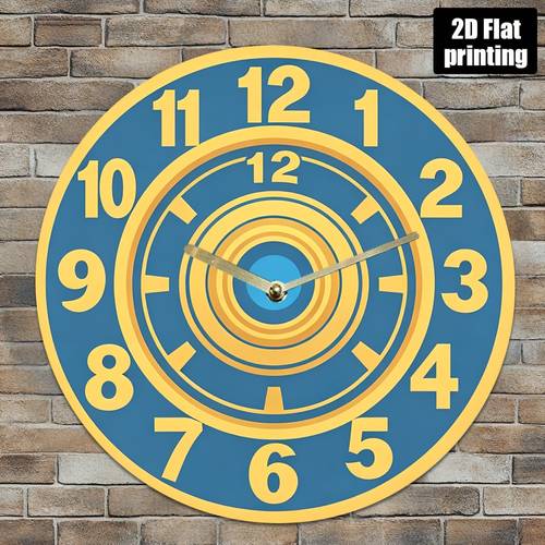 1pc silent wall clock with security camera warning sign 7 87 inches round acrylic battery powered aa battery not included indoor decor bedroom office decor living room home decor classic clock precise homeowner 2d flat