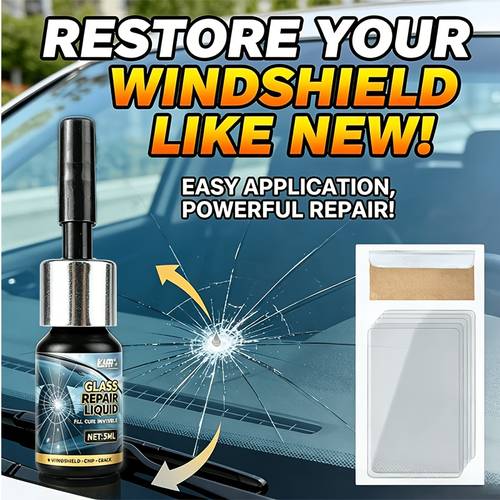 Windshield Rock Chip Repair Kit - Resin for / /Star Break, Grinding, DIY Car & Tool, ABS Material, Prevents Spreading, Restores | Long- .