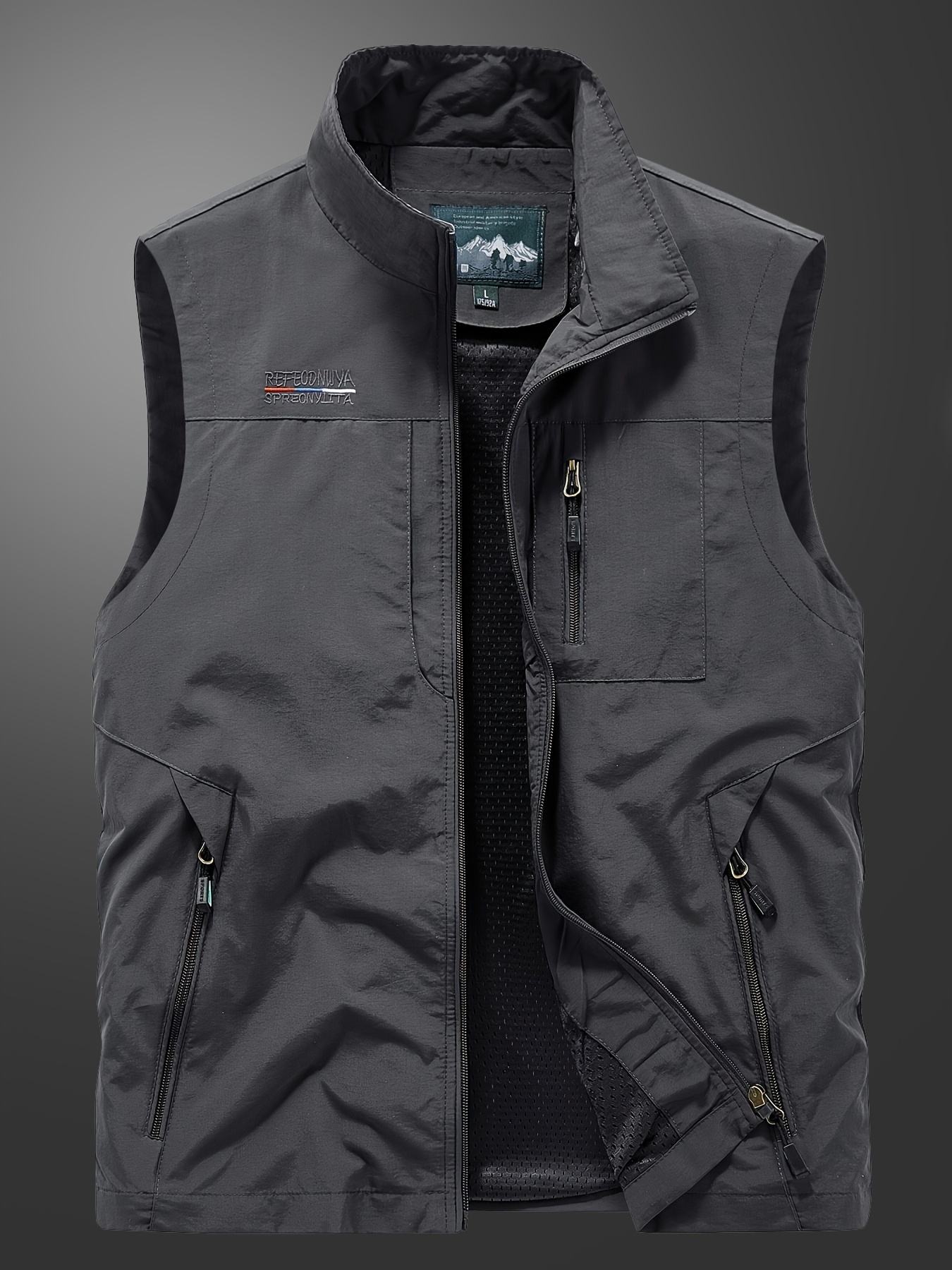 *'S Summer Vest with Multiple Pockets Breathable Solid Color Sleeveless  Jacket for Outdoor Activities, Casual Wear, and Sports, Casual Vest Mode