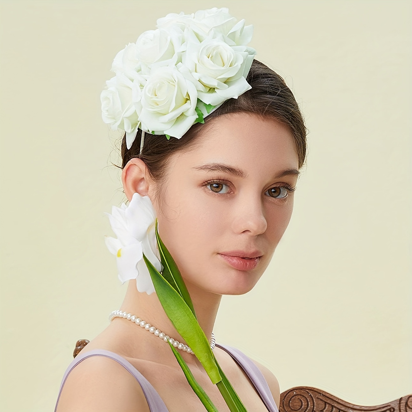 floral fascinators women feather fascinators headband - Temu display picture 1