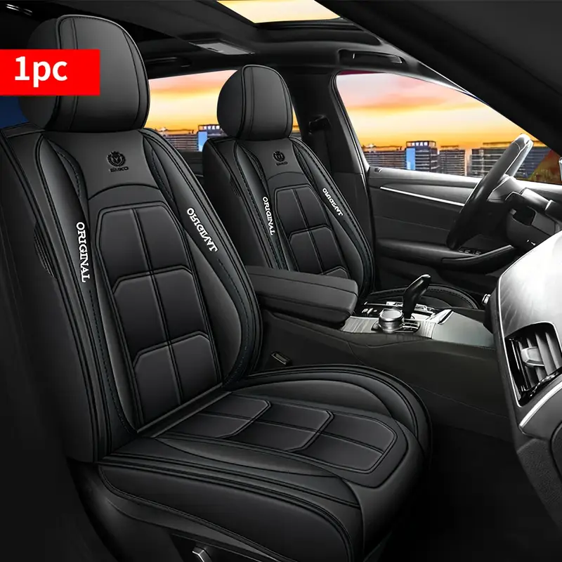 1pc 2pcs luxury pu leather car seat covers   protection pad for sedans suvs pickup trucks durable comfortable stylish red   fit vehicle accessory pickup truck accessory   accessory durable seat cover Product details 6