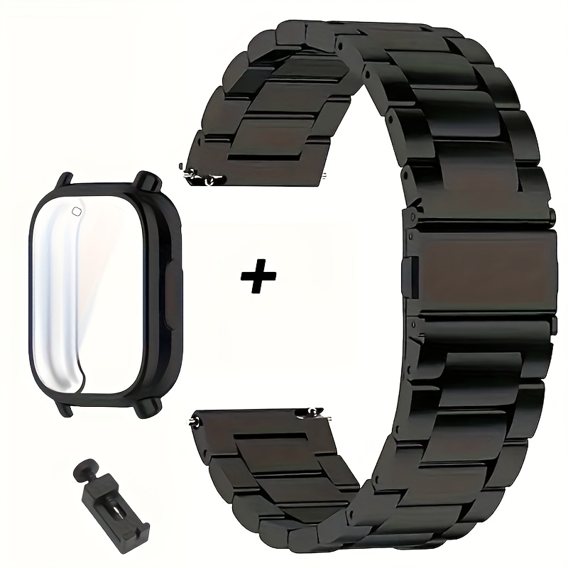 E-shop 22mm Edelstahlarmband und TPU-Schutzhülle für Redmi Watch 5 Active – Metallarmband für Xiaomi Redmi Watch 5 Lite Armband