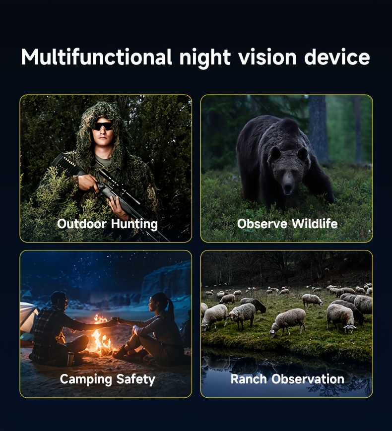 /hd infrared night vision   goggles with built-in   light & 5000mah battery, 10x zoom,   range, portable -free compass navigation device,   for hunting,   with memory card, night vision scopes, night vision thermal goggles,   night vision, night vision telescope for hunting, thermal vision  s, high magnification  s,  s with rangefinder, high definition  s, thermal infrared Product details 6