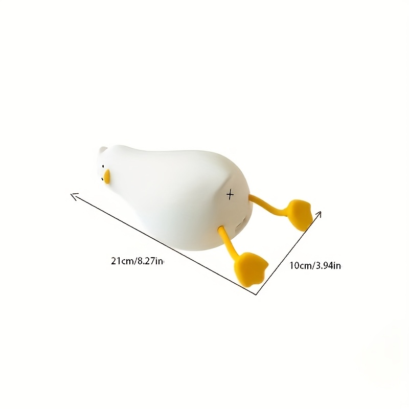 led   light with pressure reduction silicone touch activated sleep lamp colorful changing duck that   face with a tap Product details 3