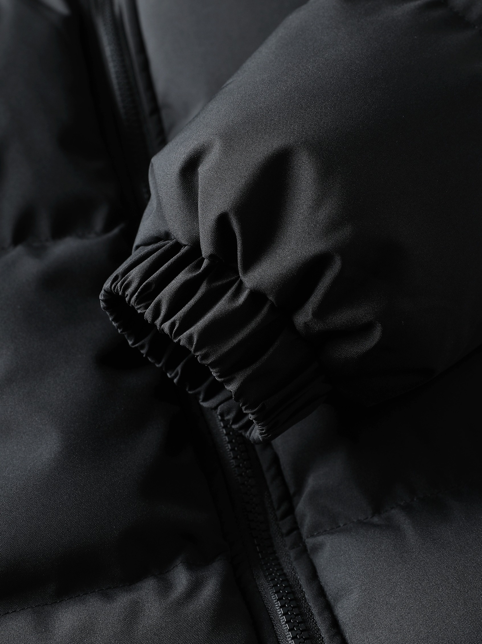 Heren Winterjas - & Bruine Kleurblok Jas met Capuchon en Volledige Ritssluiting