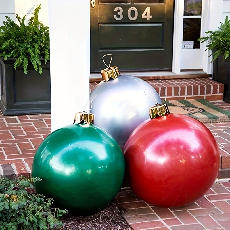 

Extra Large Seamless Inflatable Christmas Ornament - Classic Holiday Decor For Indoor & Outdoor Use, Parties, Weddings, Birthdays