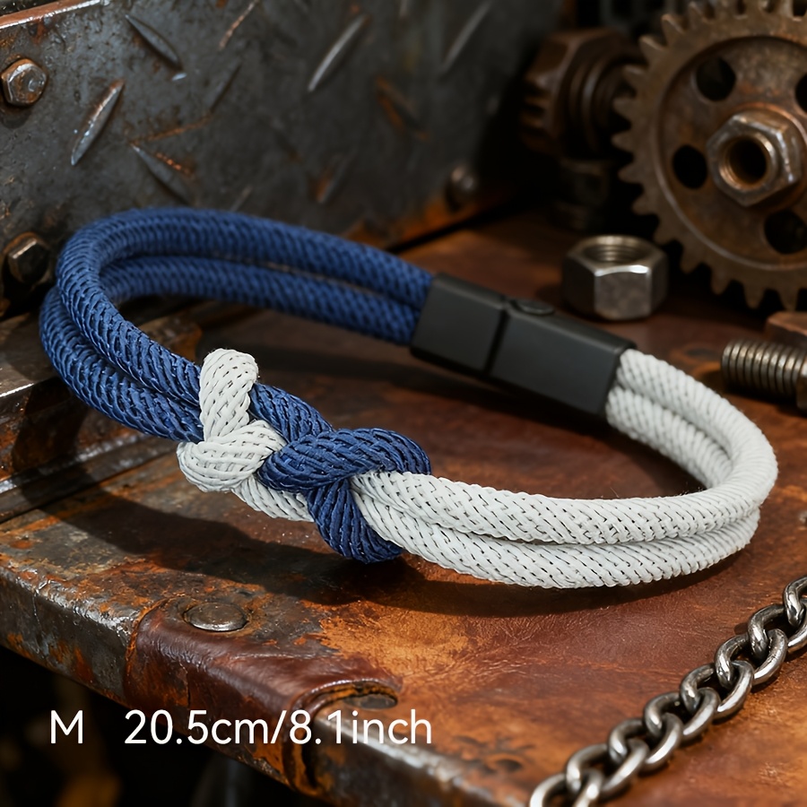TEMU Bracciale da casual da esterno con nodo concentrico, braccialetto staccabile , da polso per per Capodanno