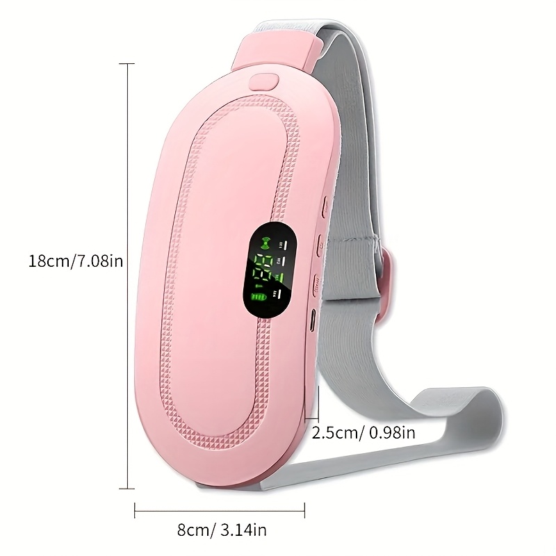 USB Charging Portable Menstrual Heating Pad, Abdominal and Waist Heating Massage Belt for Warmth, Electric Heated Waistband