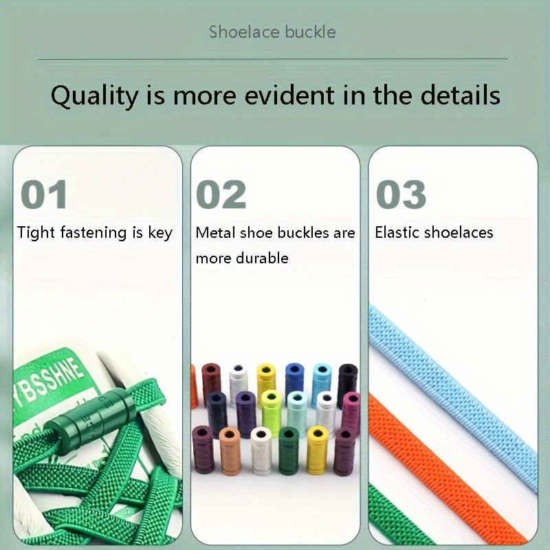 Elastic No Tie Shoelaces, Acetate Sports Shoe Laces with Alphabets Pattern, Lightweight Quick Lazy Laces for Sneakers