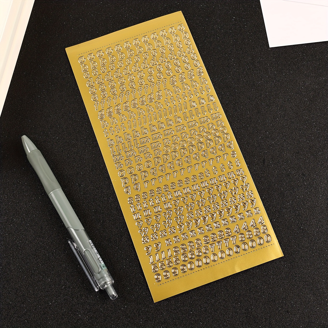 1pc Hot Stamping And Silvery Flower Series Notebook Stickers Lowercase Letters Pvc Small Decals Gu Card Material Paper Diary