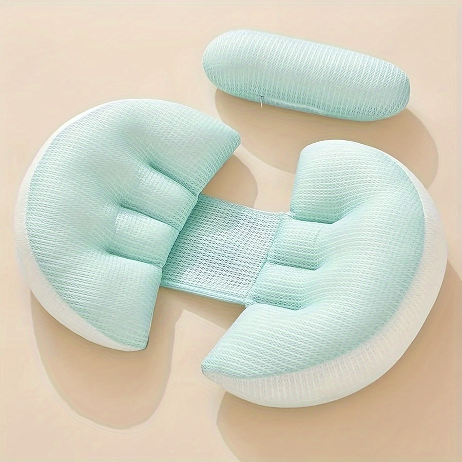 Pregnancy Pillow with Lumbar Support, Side Sleeping U-Shaped Pillow, Pure Maternity Pillow for Sleeping During Pregnancy