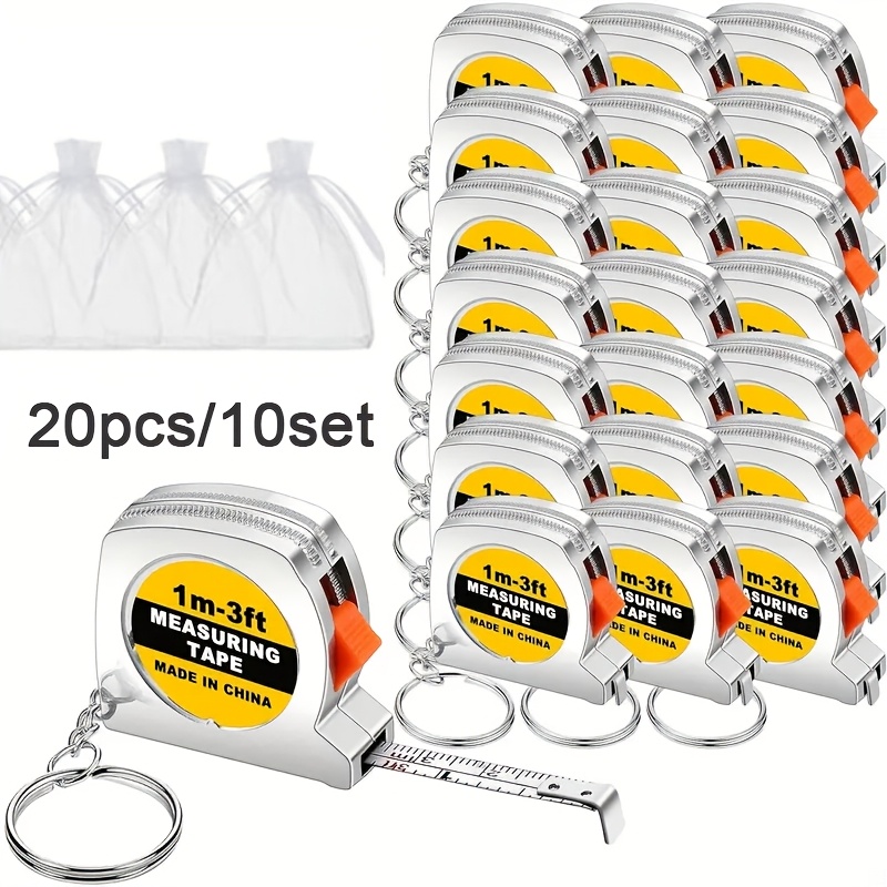 Mini Tape Measure Keychain Set