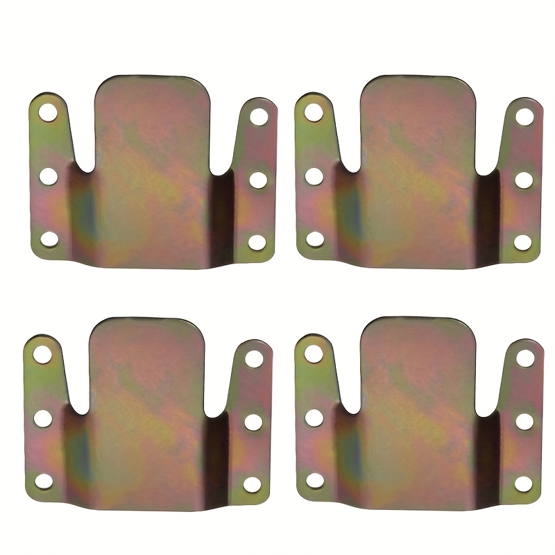 TEMU 2/4pcs 2-in-1 Furniture Connectors - Contemporary Metal Wall Mount Hardware Additions For Sofa Assembly, Paint End