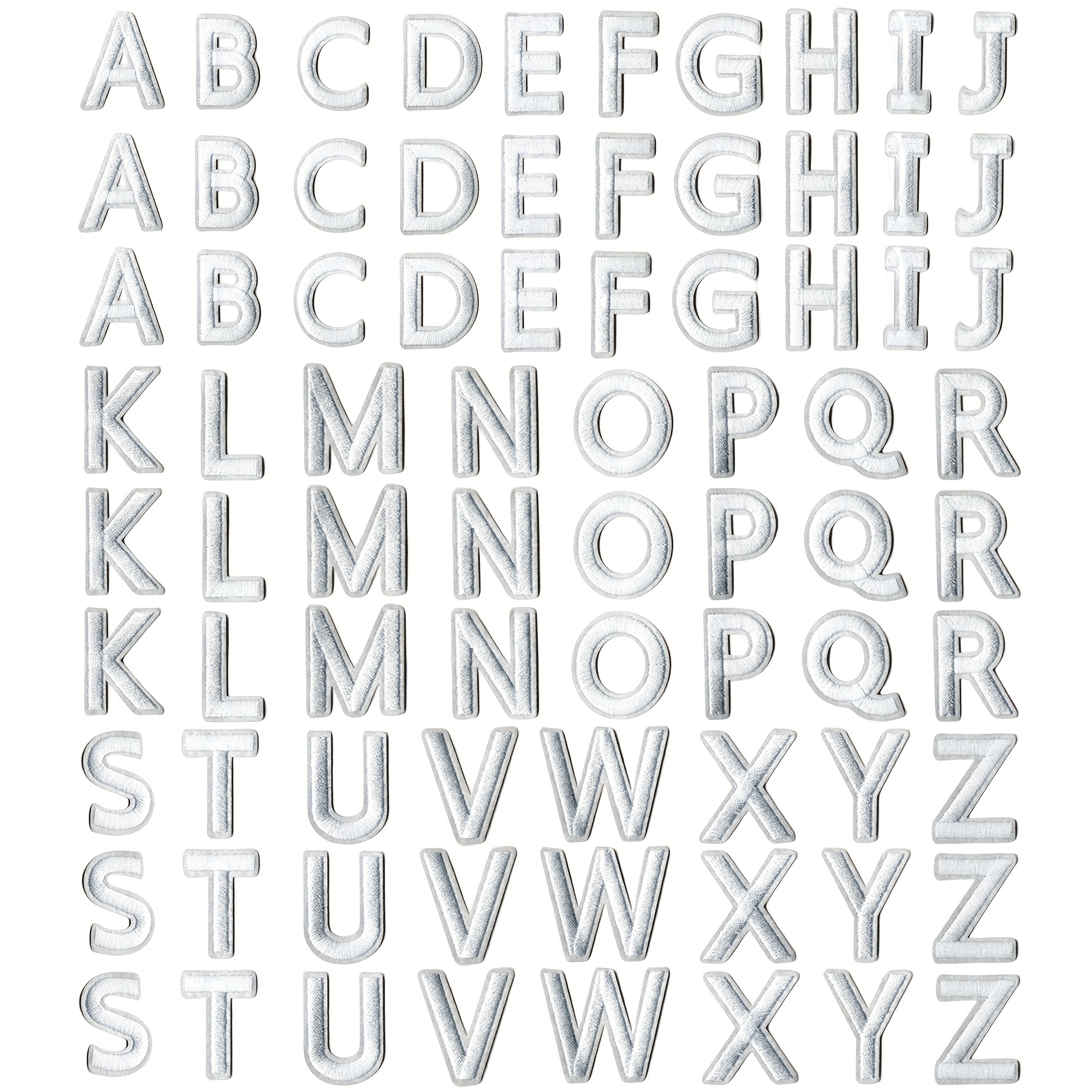 

78pcs White Alphabet Letter Stickers, A-z Adhesive Decals For , Bags, Notebooks, Pants, And Scrapbooking Decorations