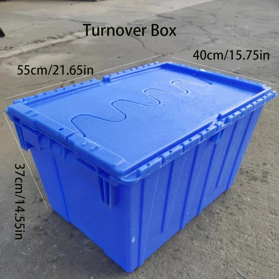 Plastic Turnover Box Thickened Blue Logistics Box Rectangular