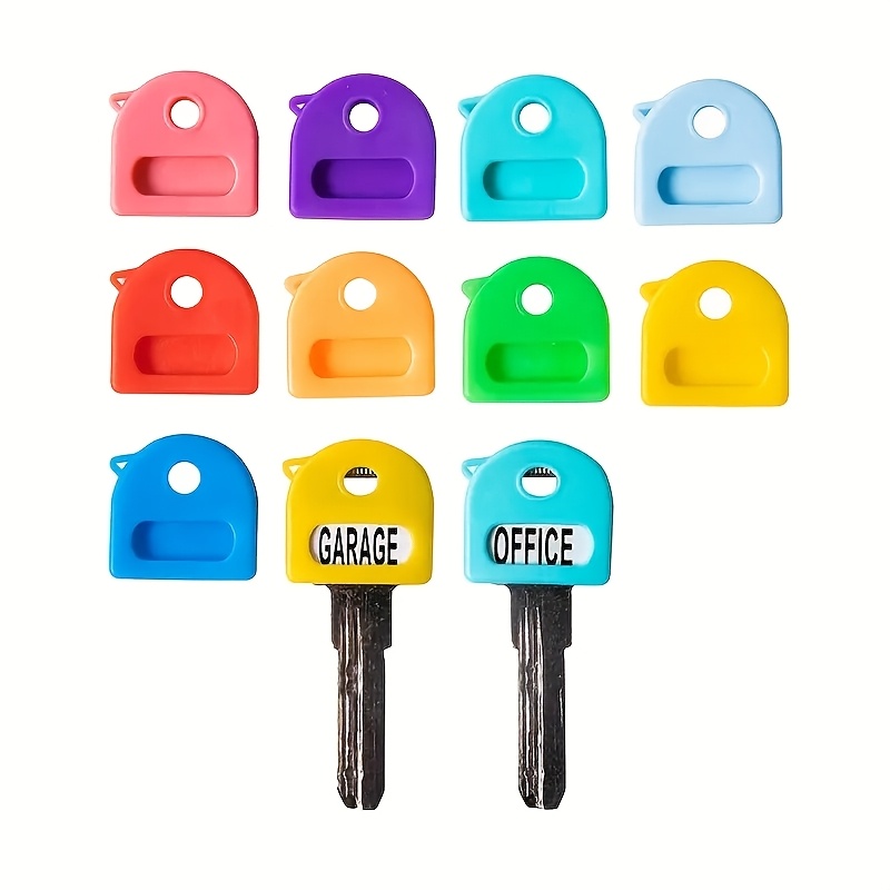 

16 Different Colors Of Keychains With Labels, 2.8cm/1.1in Retractable Key Identifier Suitable For Most Keys, Including Blank And Pre-printed Labels, Men's Home Office Organization Accessories