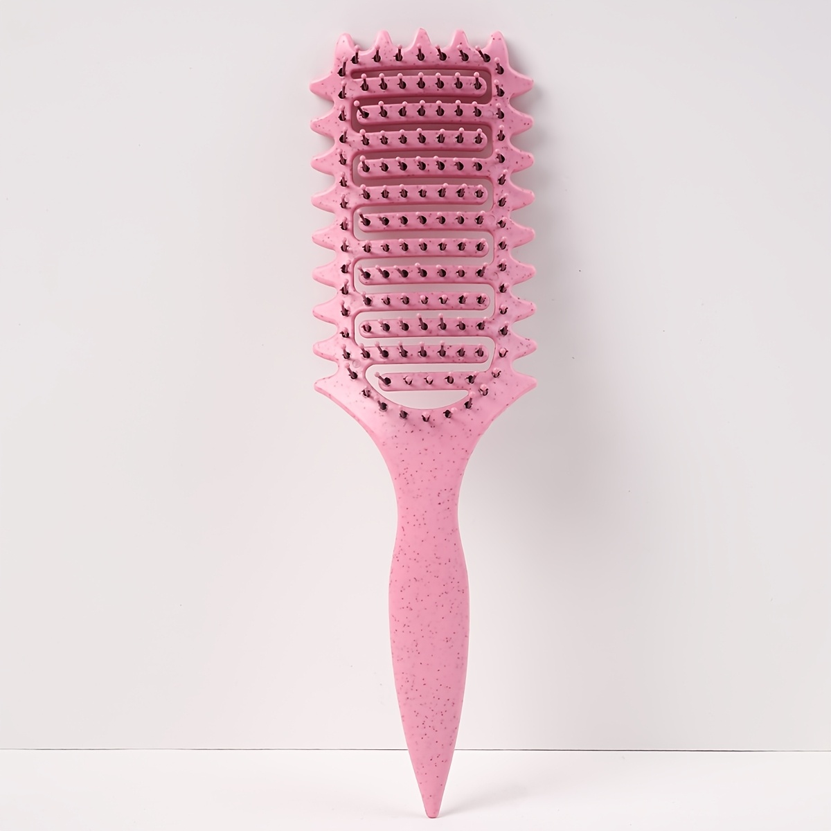 TEMU Brosse à cheveux, brosse pour cheveux bouclés, brosse ventilée pour modeler et définir pour femmes, pour tous les types de cheveux, convient à