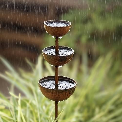 1 rustic wrought iron collector 3 tier design insect feeder and garden decor outdoor patio and yard decoration no electricity required durable weather resistant metal harvesting system