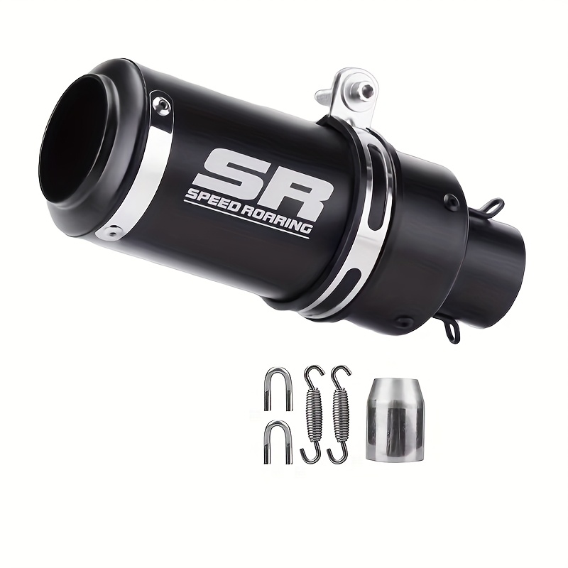 51mm diameter   racing stainless steel exhaust pipe   golden   universal for street touring enduro   motorcycles   enduro motorcycle pipe aesthetic pipe   construction motorcycle accessories details 4