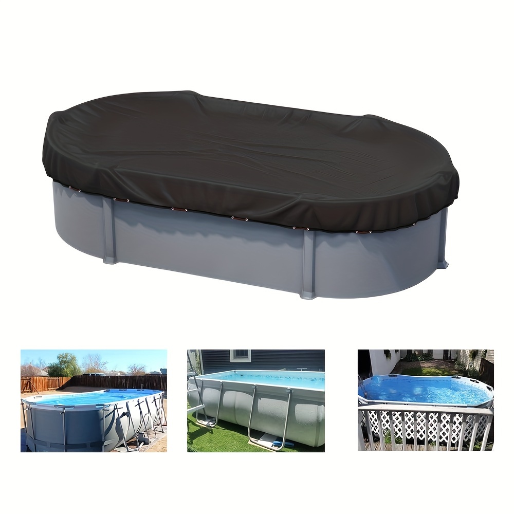 Ovale Poolabdeckung 274 X 549 Cm – Wasserdichte Abdeckplane Mit Zubehör Für Oberirdische Pools, Schmutzschutz & Ganzjährige Nutzung