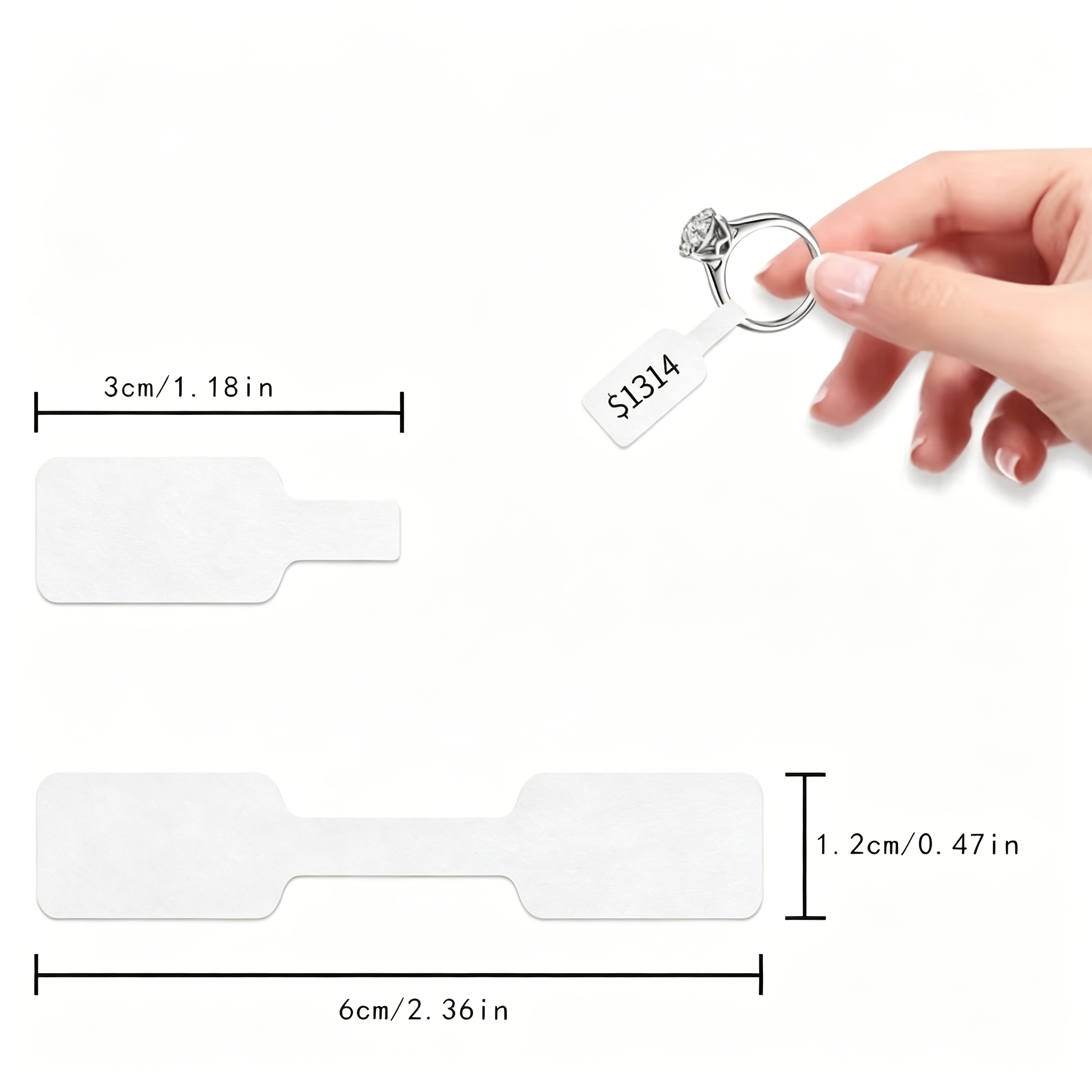 TEMU Custom Jewelry Price Tags, Personalized Stickers, Custom Text Logo Printing For Jewelry Stores And Boutique Retail