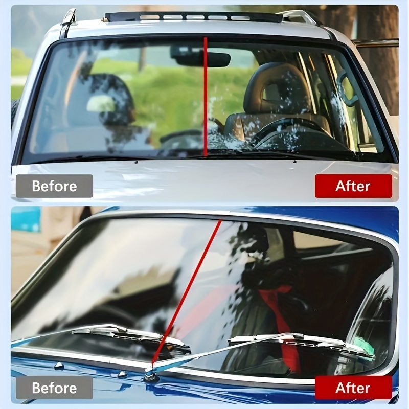 jiang   car glass cleaner removes heavy spots polishes degreases rainproof anti fog agent for auto maintenance details 5