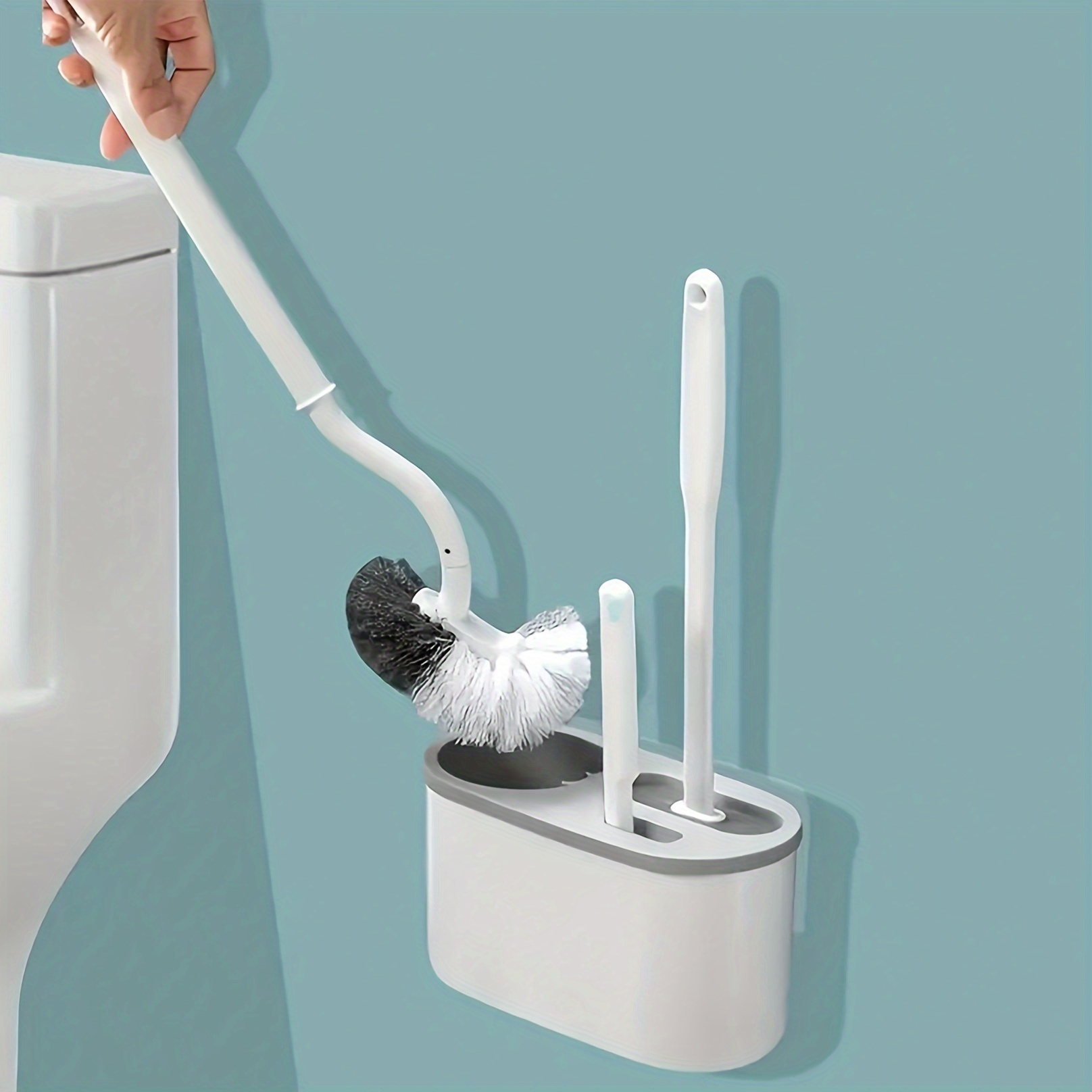

1set, 2/3 Brushes & 1 , Mounted And Set For Bathroom, Bowl , Bathroom Accessories, Bathroom