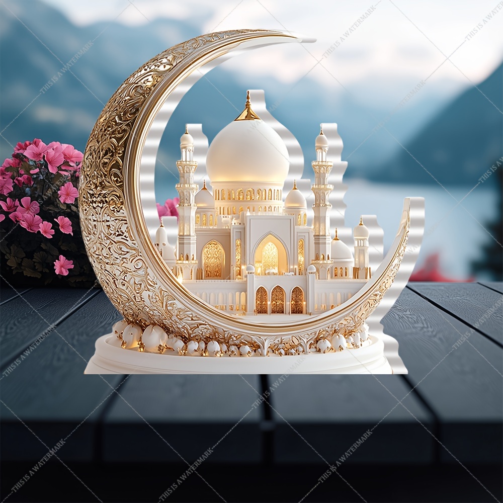 

2d Flat Bohemian Style Acrylic Ornament 5.91" X 5.51" - Decor For Home, Office, Bedroom & Cafe | Ideal Ramadan Gift