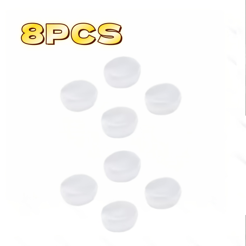 TEMU 8pcs Antidérapants Verres Oreilles Grips Souple Élastique Anti-Chute Verres Supports Confort Additions pour Porteurs de Lunettes