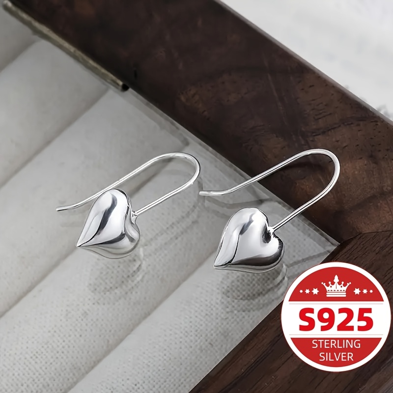 TEMU A Pair Of S925 Daily A Pair Of Minimalist, Exquisite, Stylish, Small, Unique, Loving, And Cool- Earrings For Daily Ladies