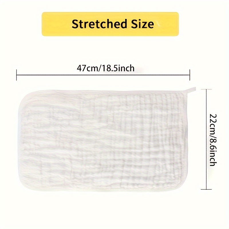 3pcs, Muslin Burp Cloths Baby Burp Clothes - Burp Rags For Boy Girls Muslin Bibs 6 Layers Large 50.8cm x 25.4cm 100% Hand Washcloths Soft Absorbent