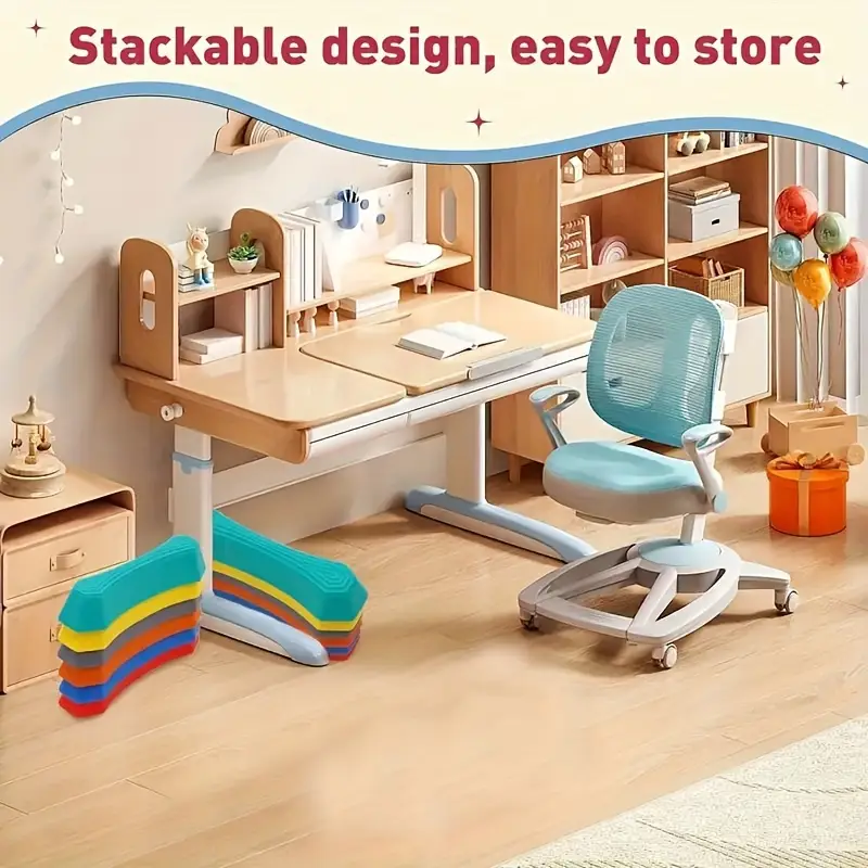 8pcs stepping stones set multicolor plastic balance blocks for coordination gross motor skills development with indoor obstacle course for children ages 3 12 Product details 2