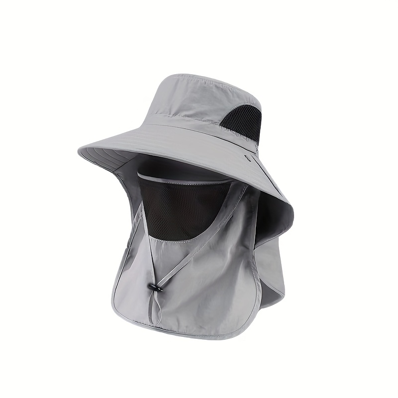 1 Sombrero de Verano con Ala Ancha que Cubre la Cara, Ideal para Actividades al Aire Libre como Ciclismo, Pesca y Senderismo