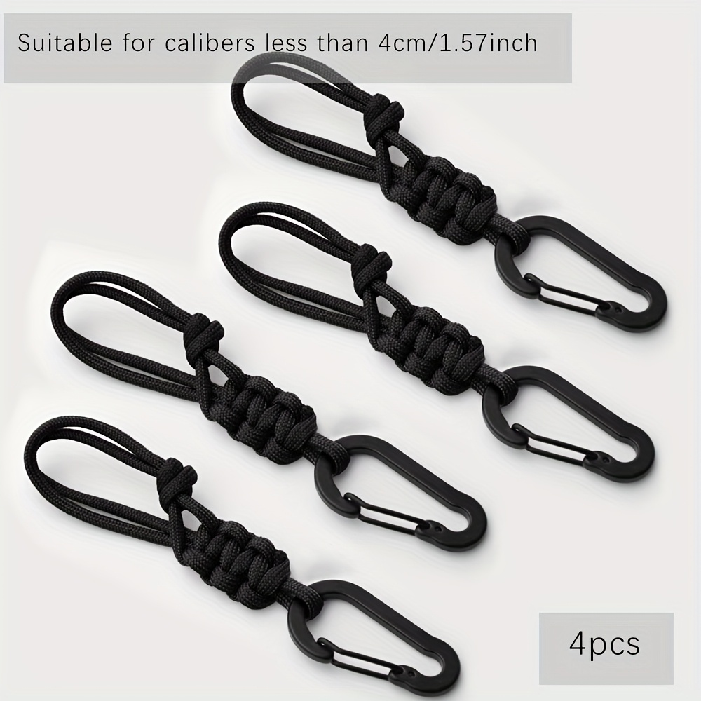 TEMU Lot de 4 pinces porte-bouteille d'eau et porte-chapeau multifonctionnelles réglables, tissées à - Porte-clés adapté pour l'extérieur, de sport,